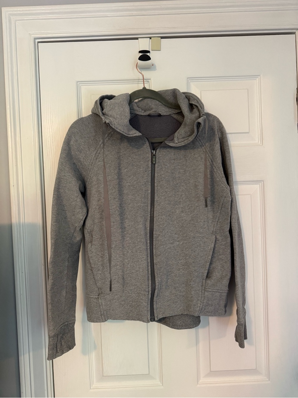 lululemon athletica Gray Full-Zip Hooded Sweatshirt
